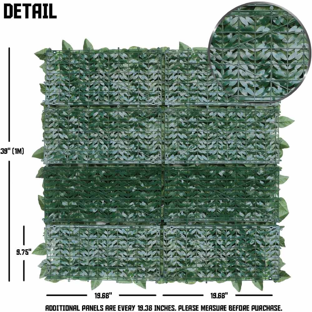 Artificial Laurel Fence