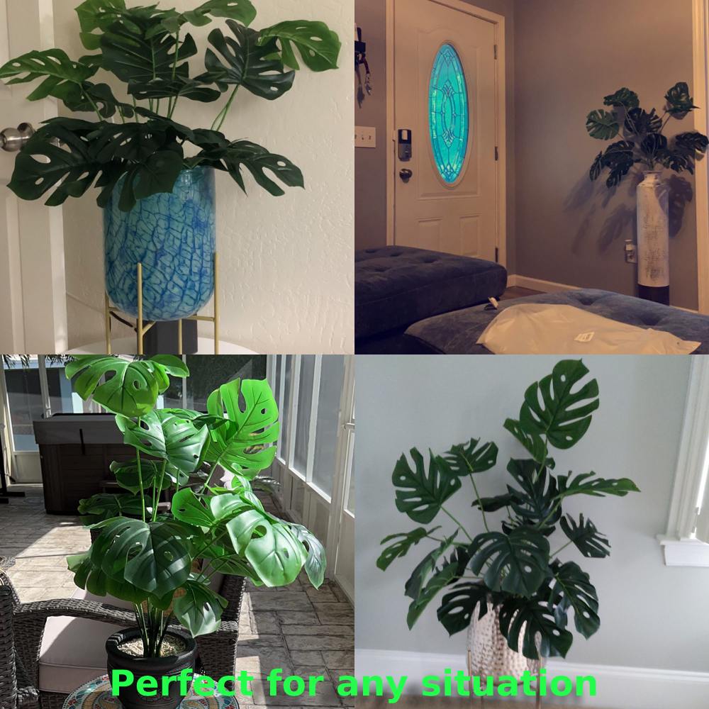 Tall Fake Turtle Tree Leaves