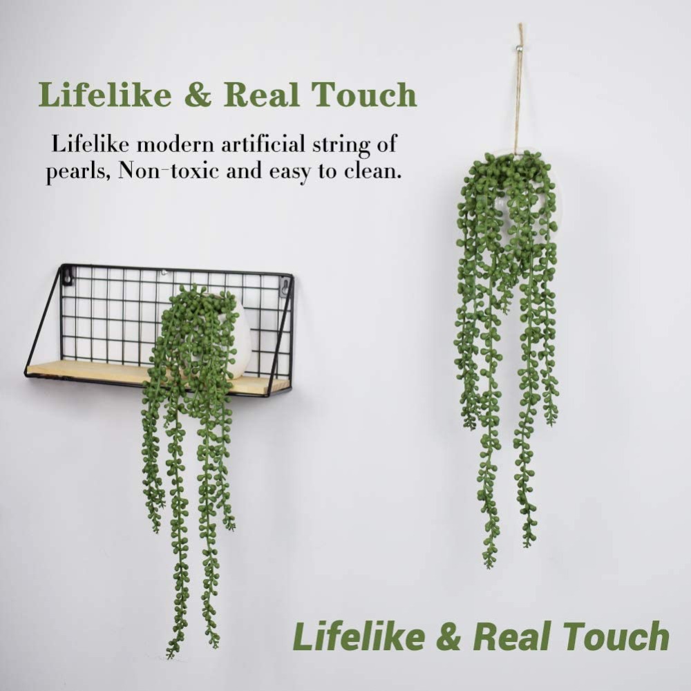 Artificial Succulents Hanging Plants