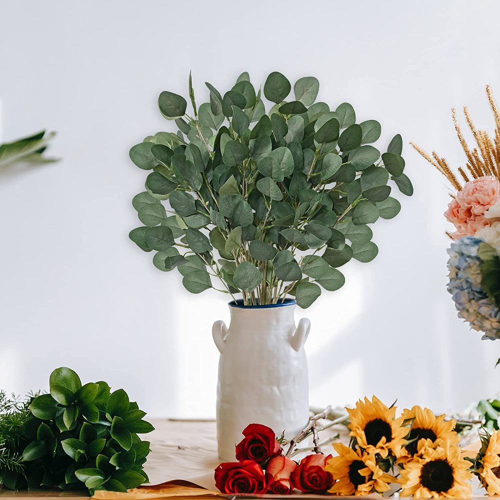 Artificial Eucalyptus Leaves | Orange