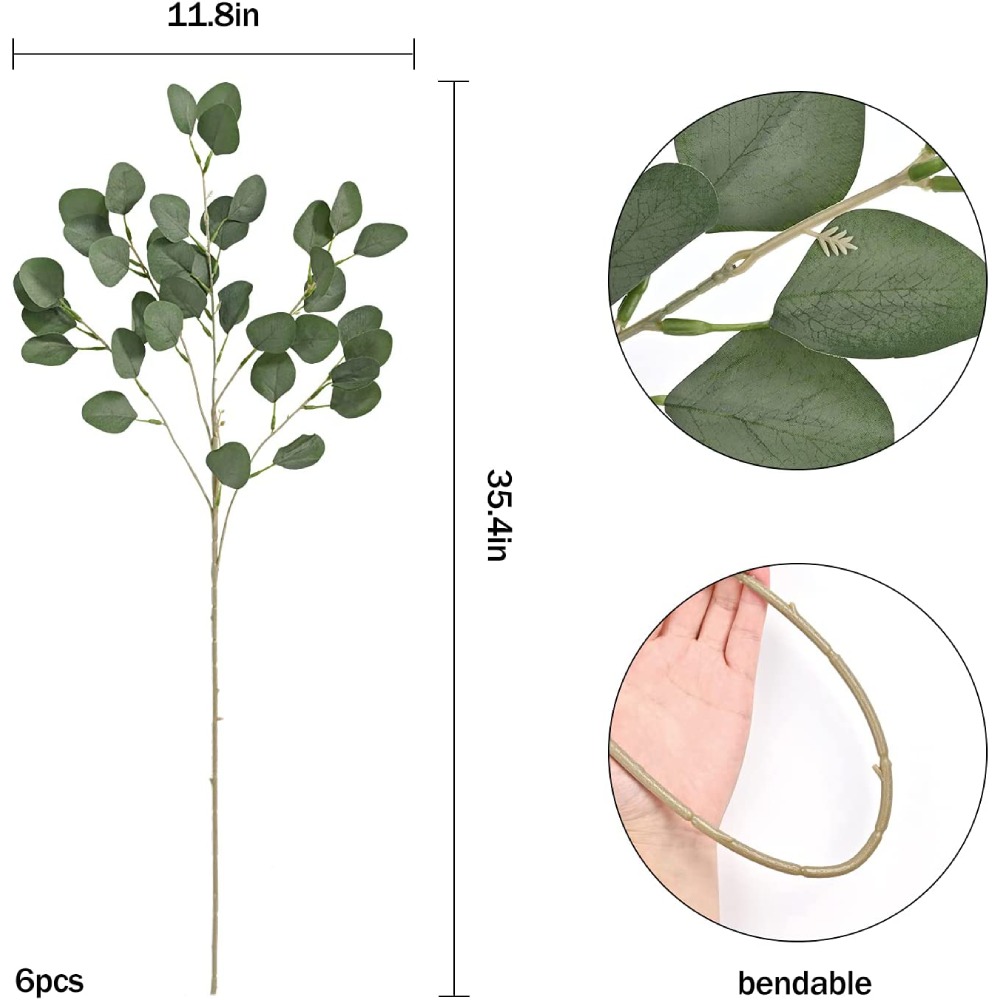 Artificial Eucalyptus Leaves | Orange
