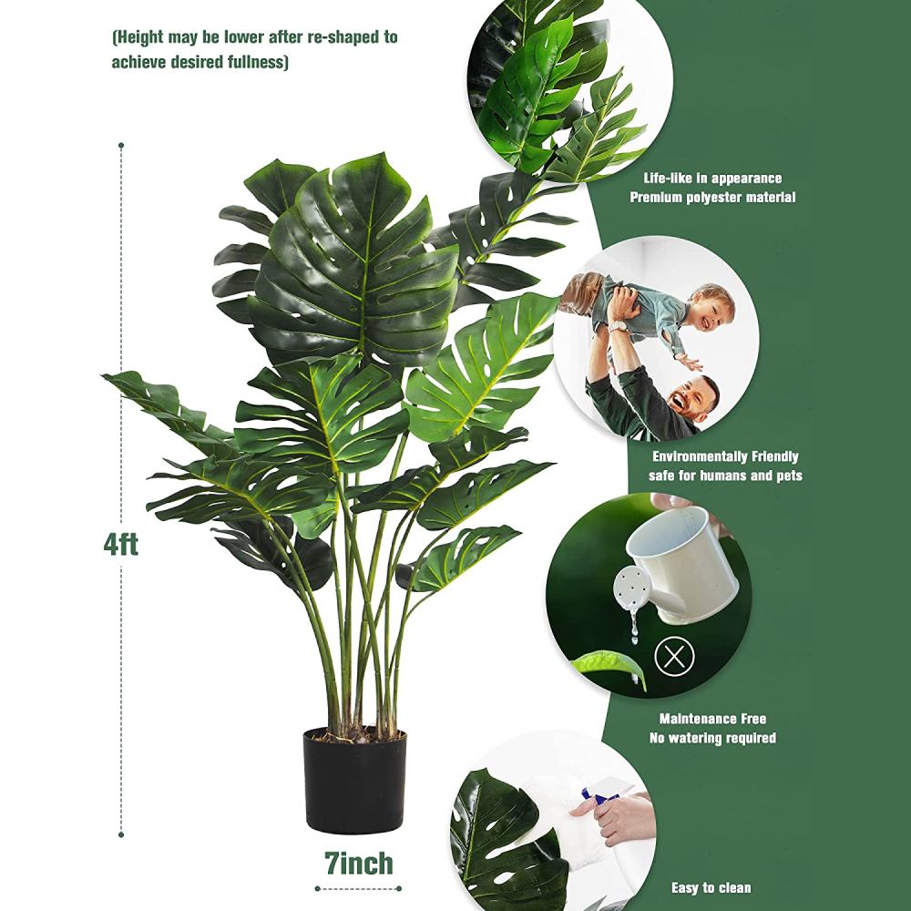 Artificial Monstera Plant