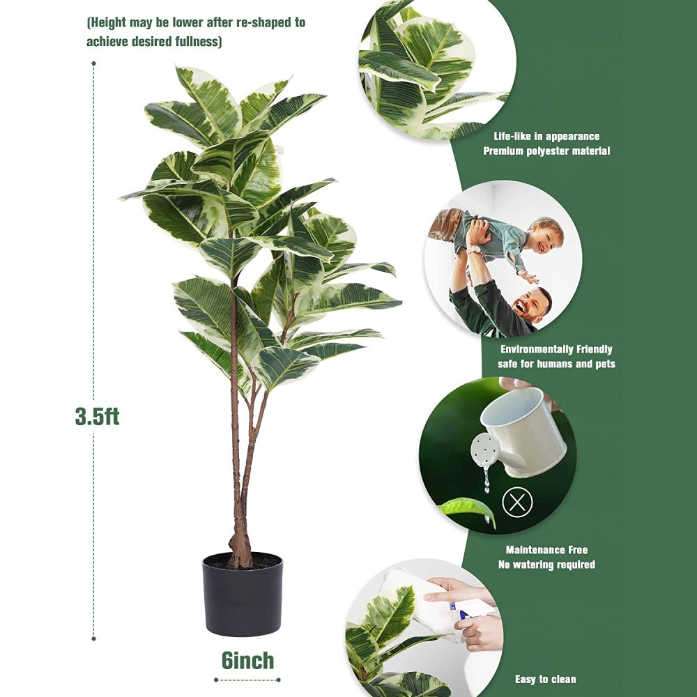 Artificial Rubber Tree Plant