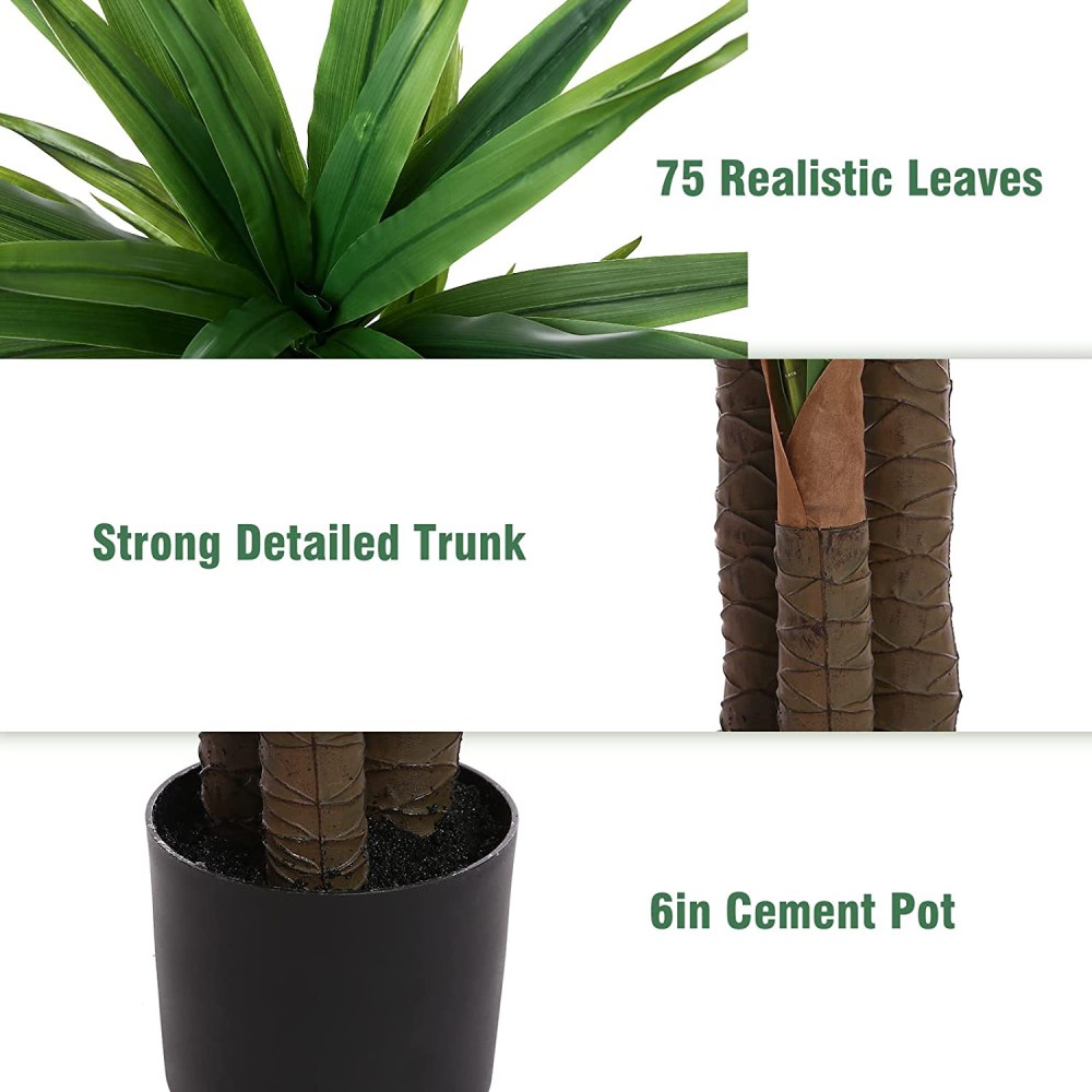 Artificial Dracaena Indoor Plant: image 6
