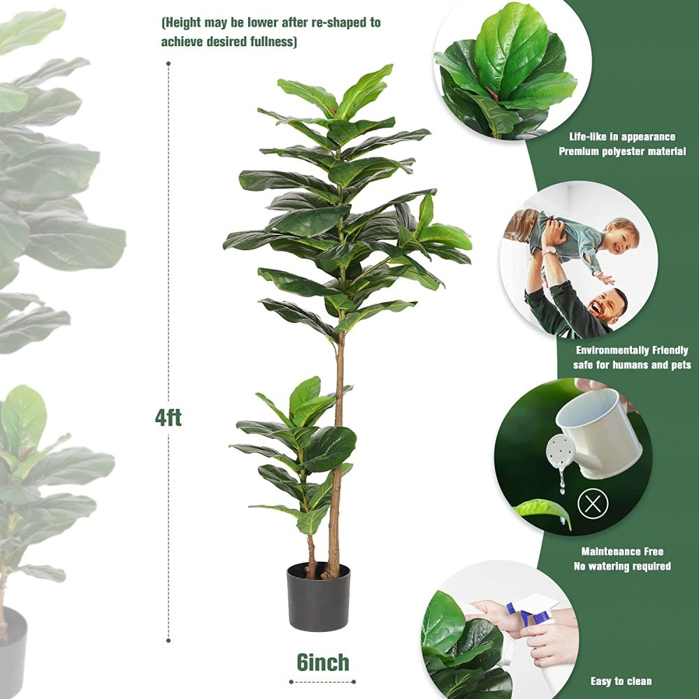 Artificial Fiddle Leaf Fig Tree: image 4