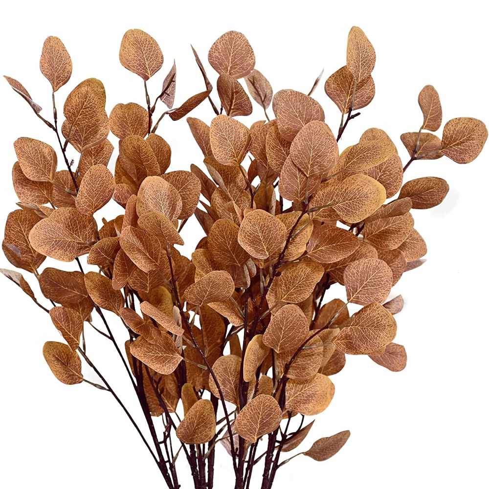 Artificial Eucalyptus Leaves | Orange: image 6